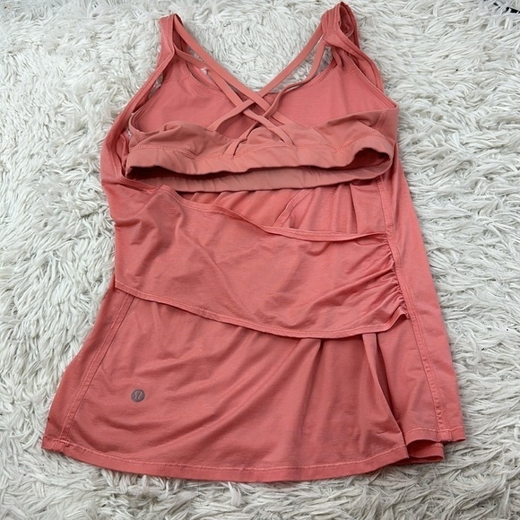 Lululemon Reenergized 2-in-1 Tank Light Coral / Light Coral - Picture 4 of 5